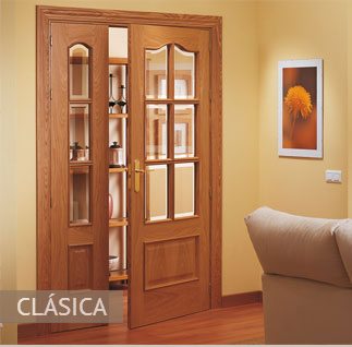 puerta clasica con cristal